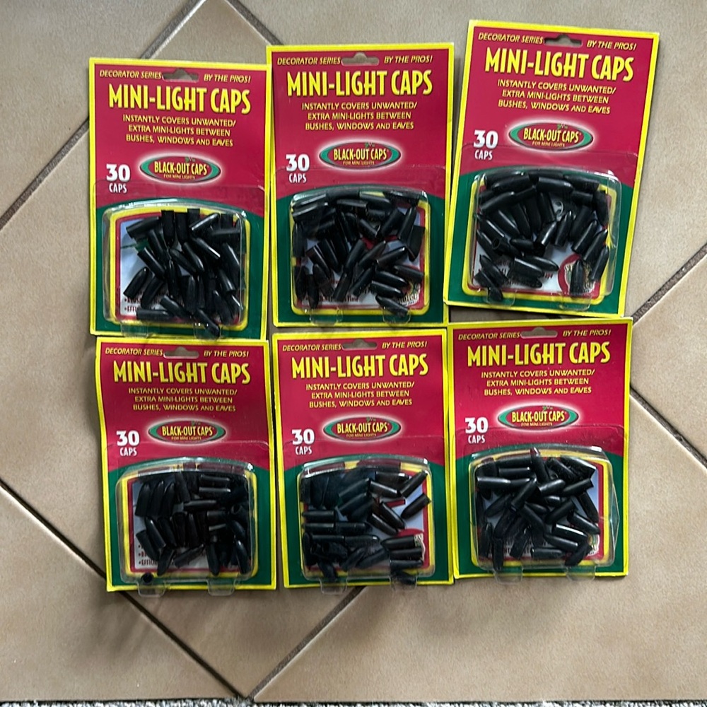 NEW Mini-Light Caps, 30 per pkg, 6 pkgs